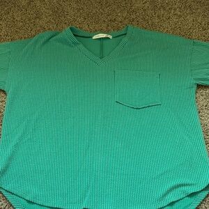 Altar'd State V-Neck ribbed top